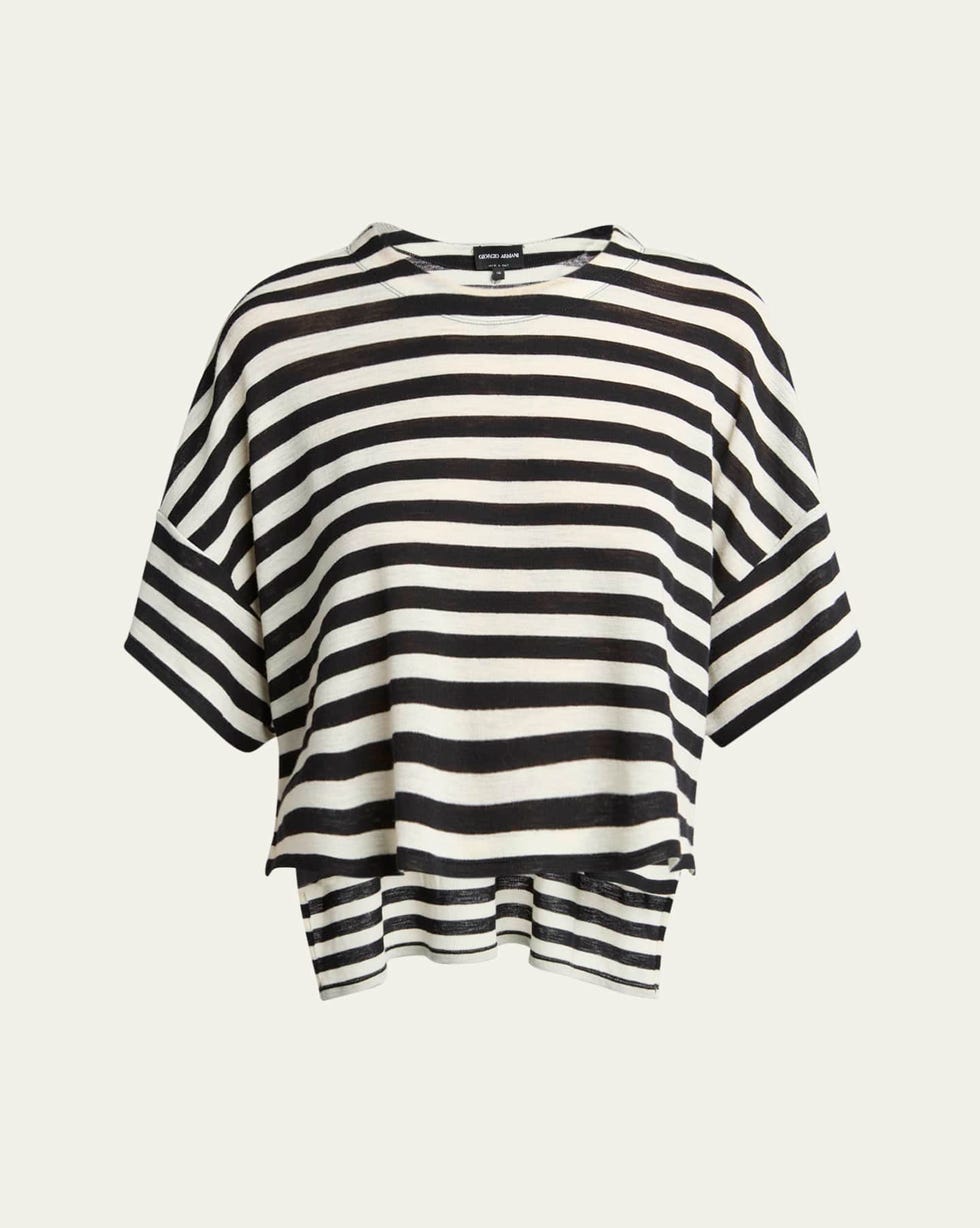 Stripe Wool T-Shirt