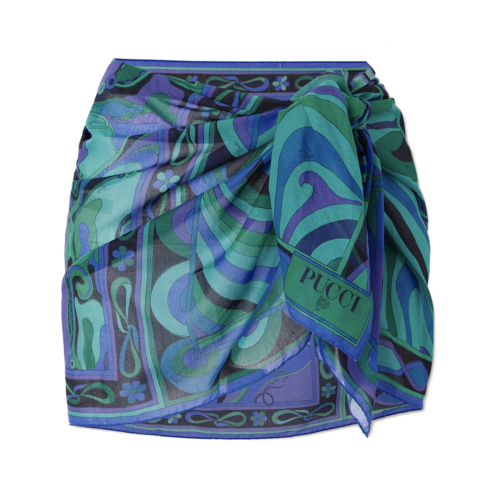 Printed Cotton-Voile Pareo