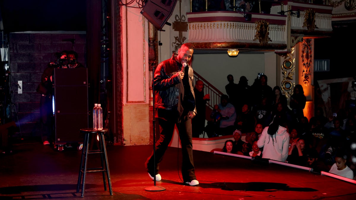 Marlon Wayans performs at The Apollo Theater on November 11, 2023, in New York City.