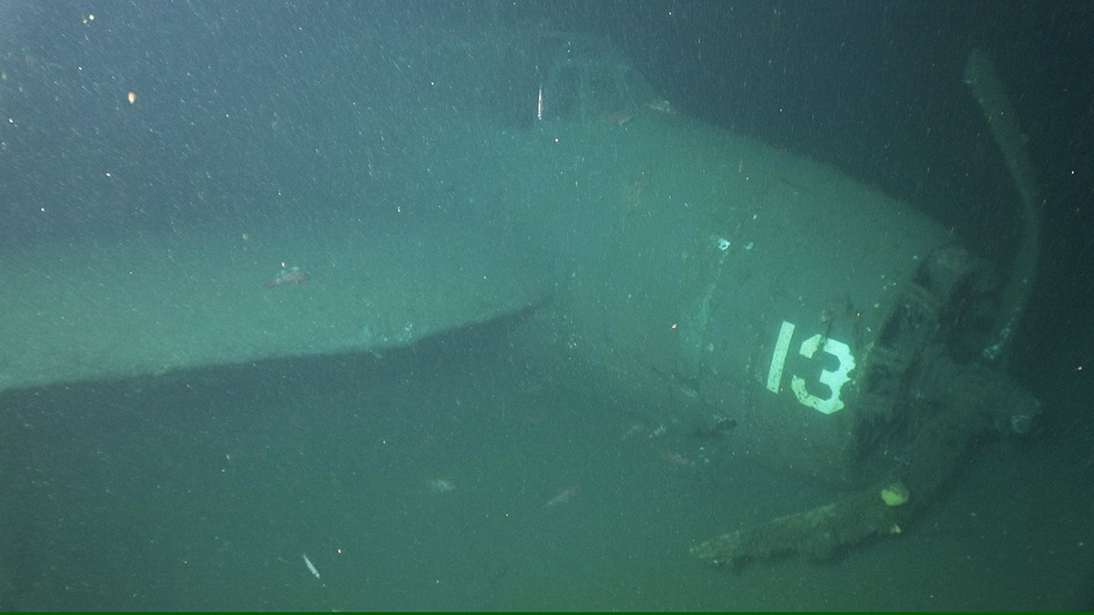 Navy torpedo bomber training aircraft wreck