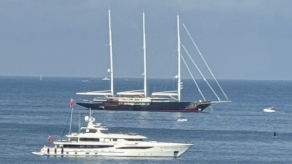 The boat Lauren Sanchez and Jeff Bezos are on