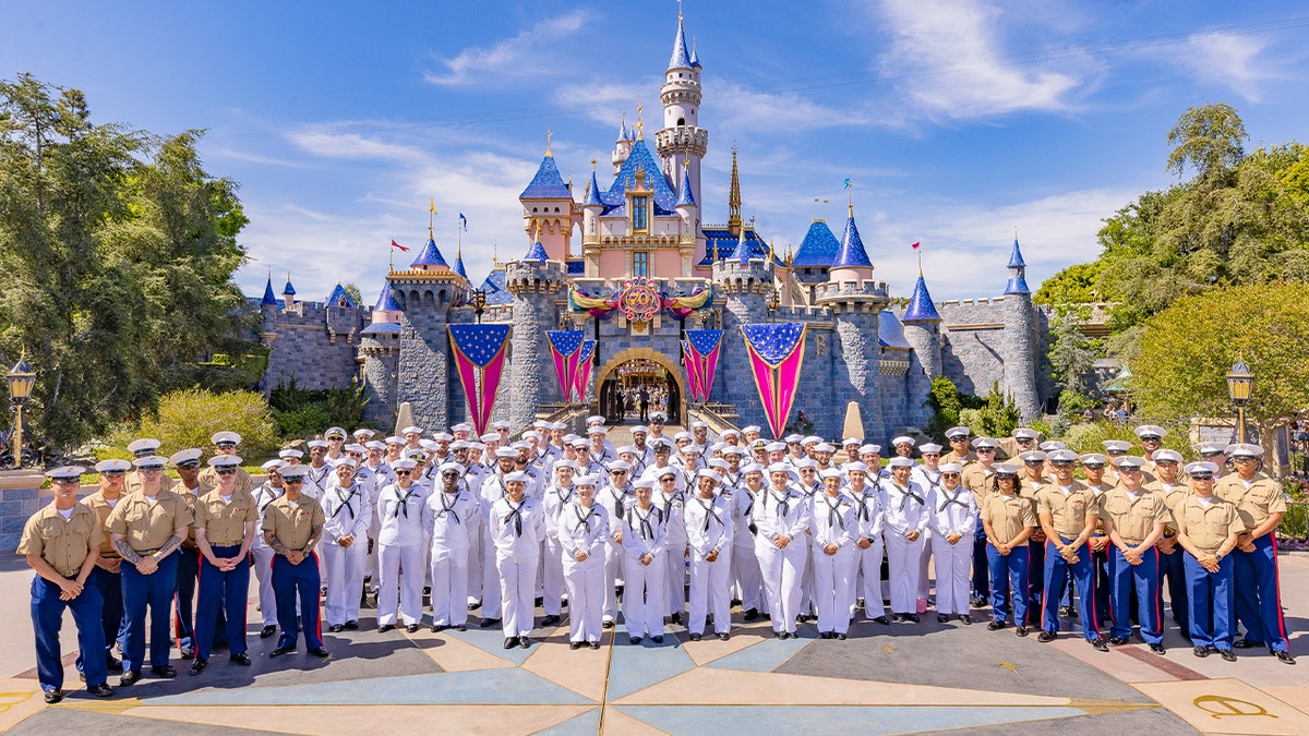 100 U.S. Navy Sailors and Marines spend the day at Disneyland