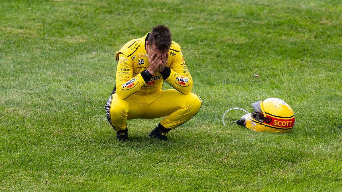 Scott McLaughlin in disbelief