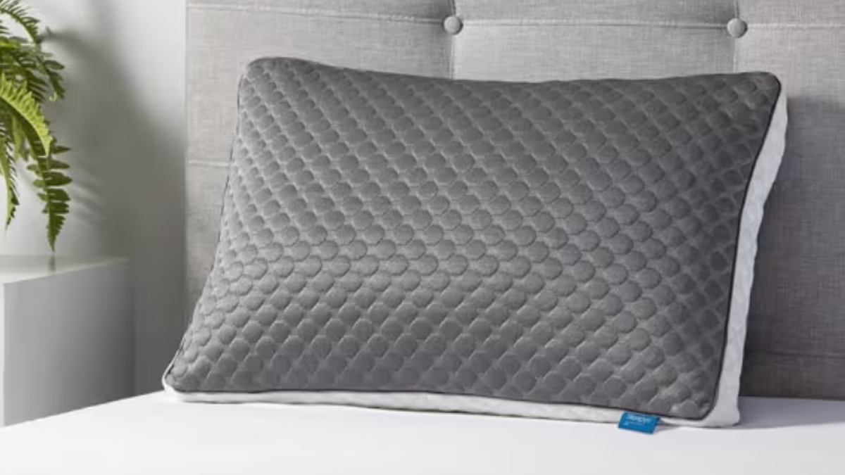 This pillow uses charcoal to draw away heat, moisture, and odors.