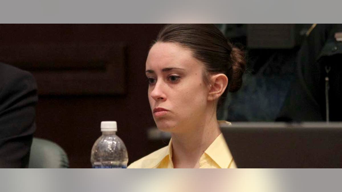Casey Anthony reacts while listening to the defense's closing arguments in her murder trial in Orlando, Fla., Sunday, July 3, 2011. Anthony has plead not guilty to first-degree murder in the death of her daughter, Caylee, and could face the death of her daughter, Caylee, if convicted of that charge. (AP Photo/Red Huber, Pool)
