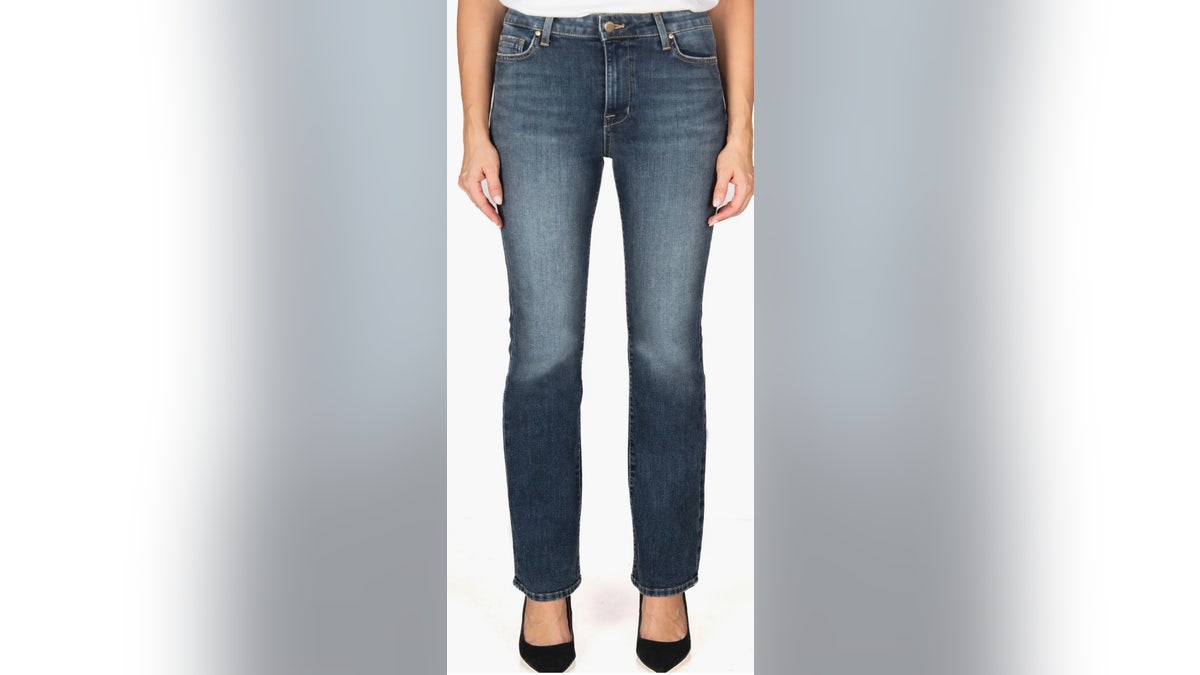 A pair of jeans on a model's legs