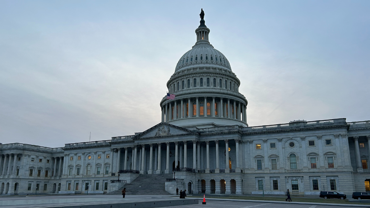 US Capitol Building at sunset on January 30th, 2025 
