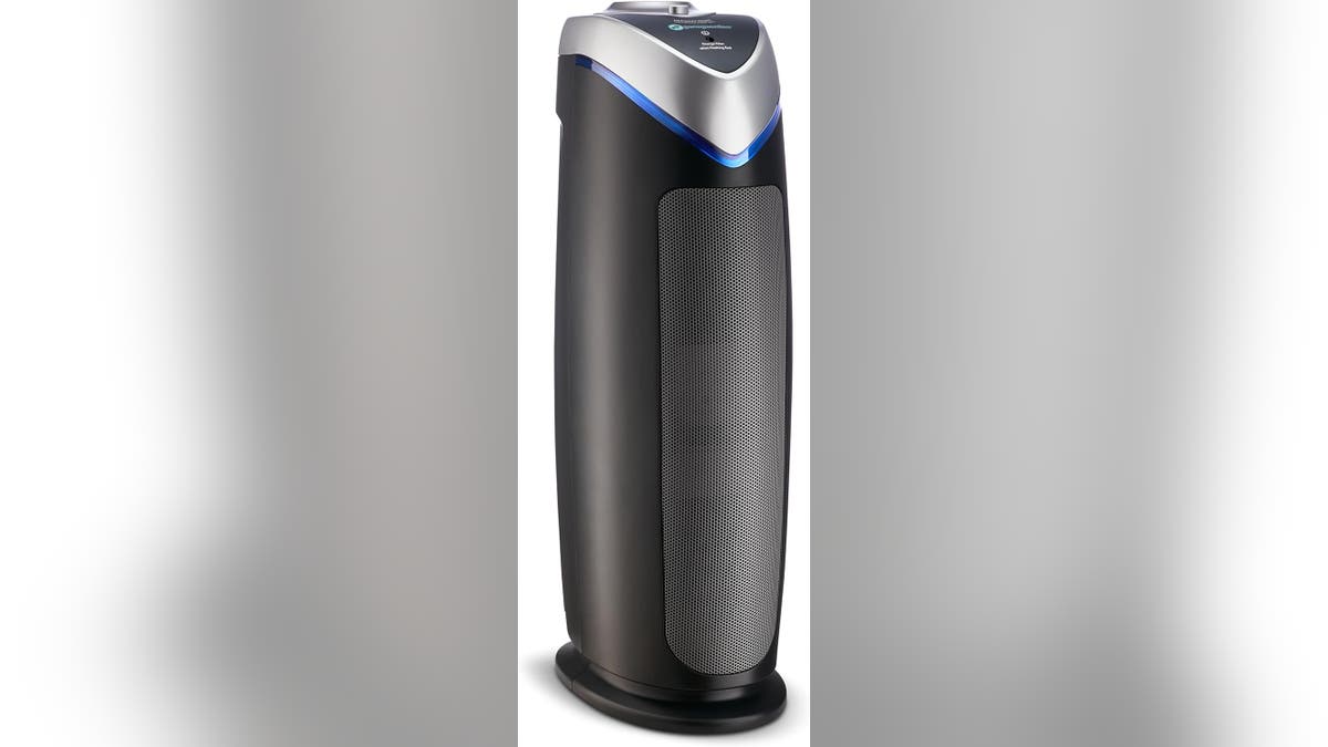 For a tall purifier that fits easily in the corner, try this one. 