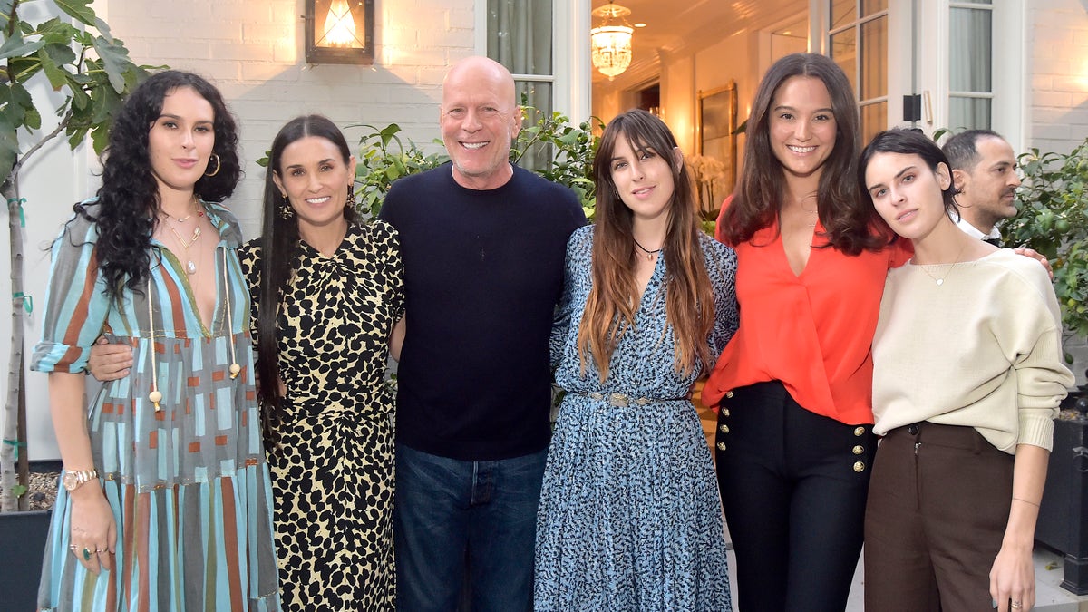 Demi Moore Bruce Willis family book launch