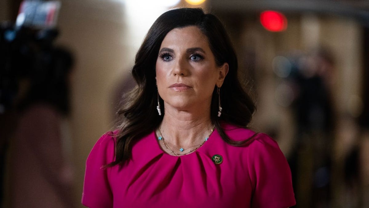 Nancy Mace wears a pink top