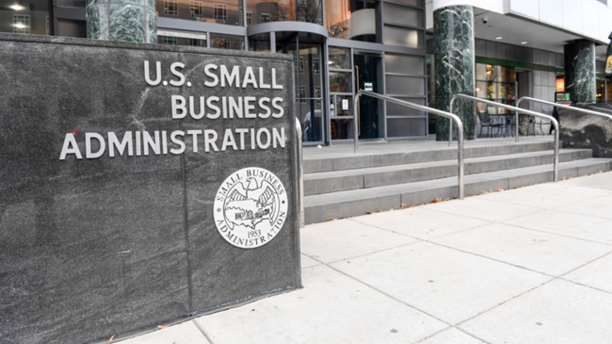 sign for SBA outside its headquarters