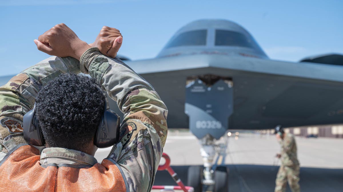B-2 Spirit stealth bombers return from Diego Garcia