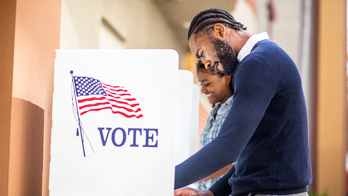 Black man voting