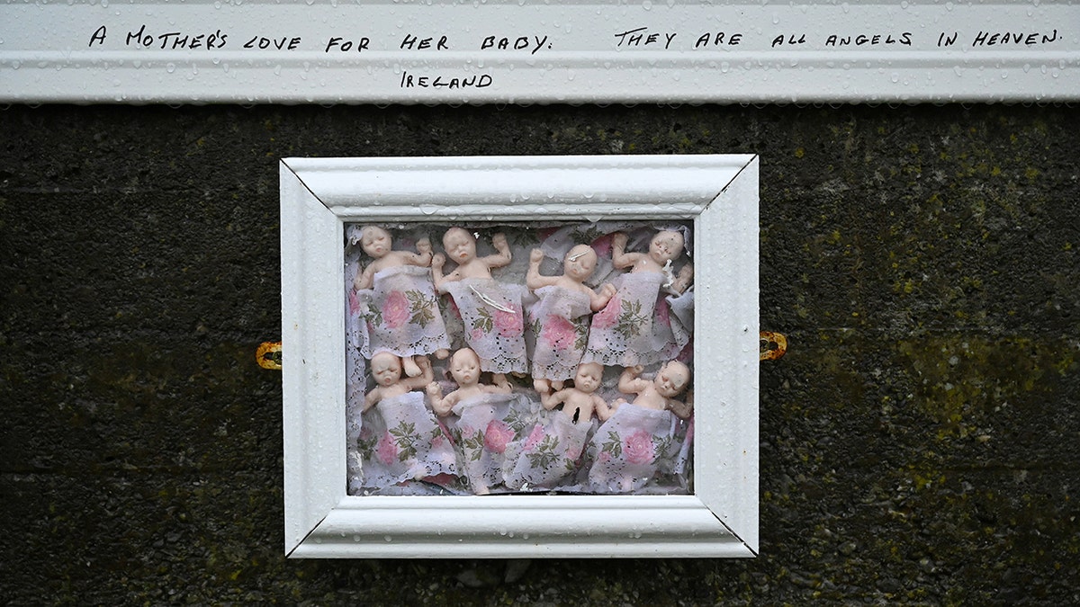 A detail view of the Tuam graveyard