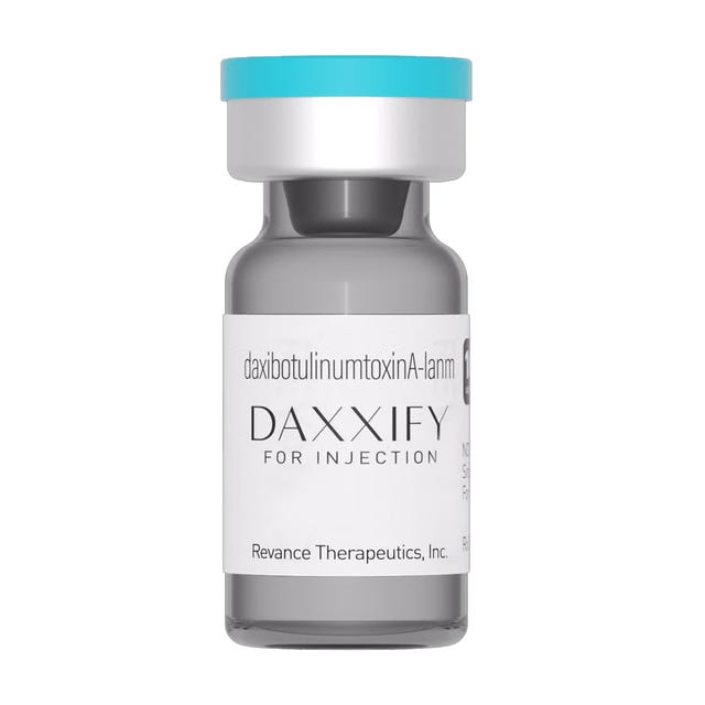 vial containing daxxify medication for injection