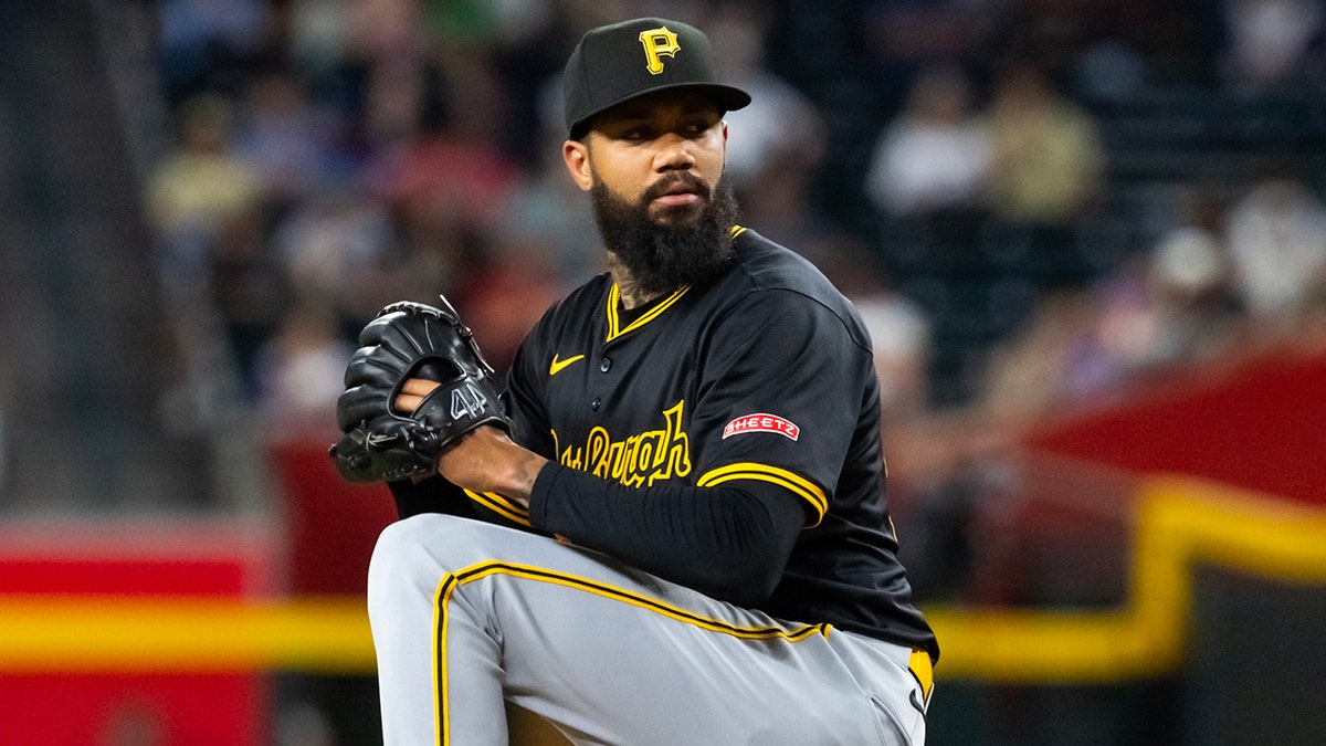 Dennis Santana on the mound