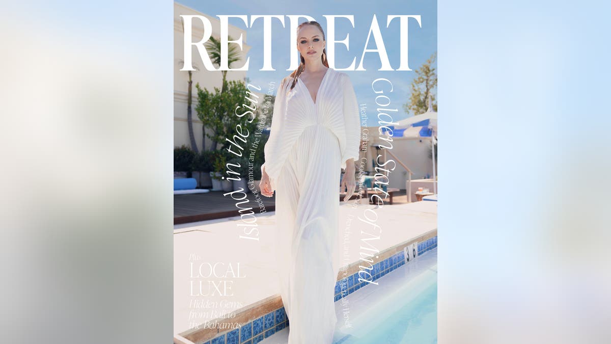 Retreat Magazine cover with Heather Graham