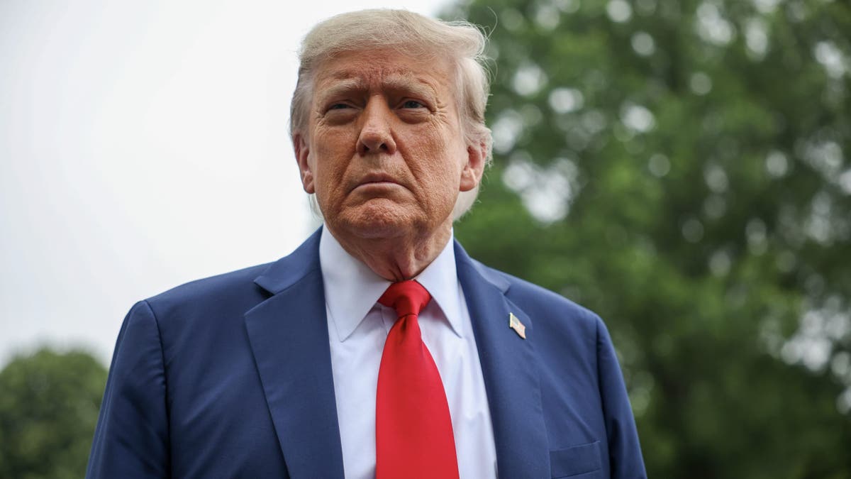 Trump in a suit