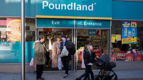 Getty Images A poundland store in Folkestone, UK