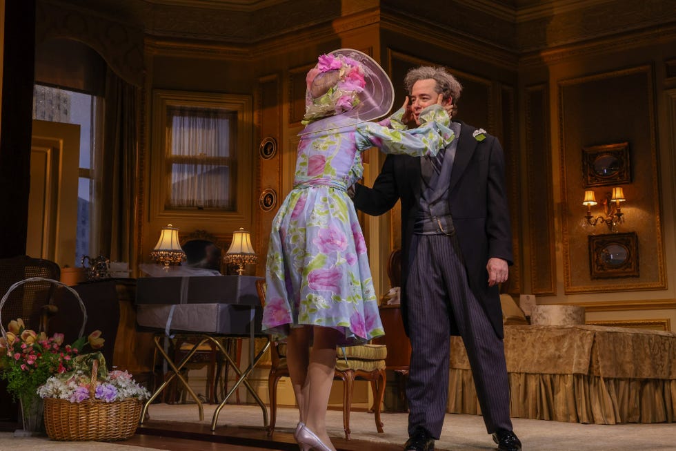 london, england january 28 cast member matthew broderick bows at the curtain call during the gala performance of plaza suite at the savoy theatre on january 28, 2024 in london, england photo by hoda davainedave benettgetty images