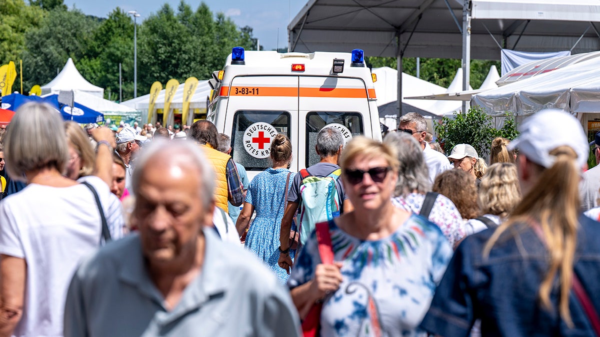 Ambulance at Halle tennis tournament
