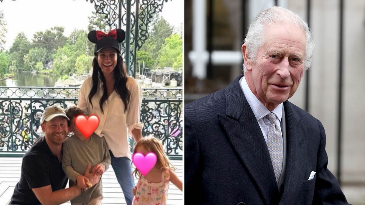 harry, meghan, archie and lilibet at disneyland/king charles 