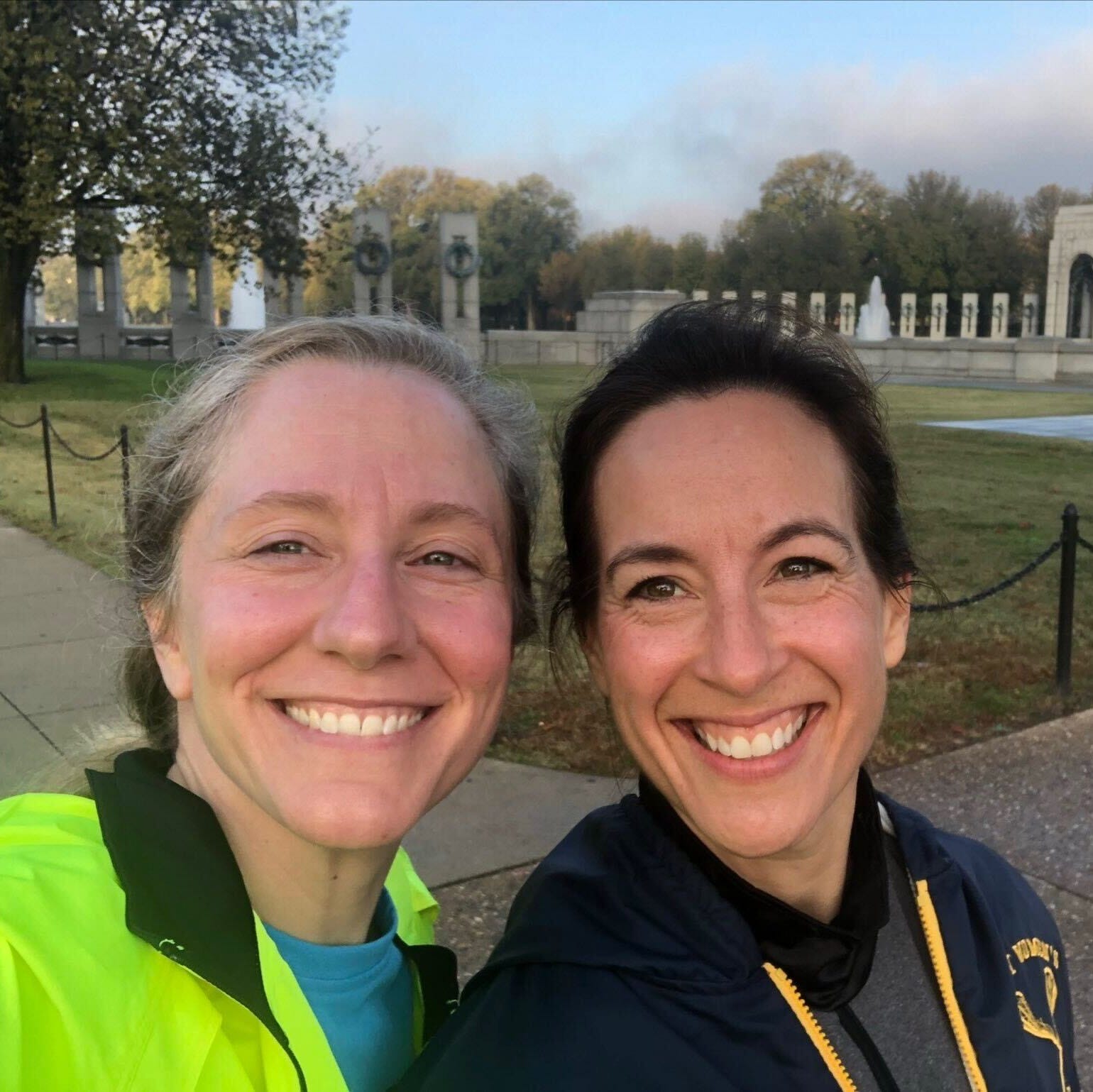 abigail spanberger and mikie sherrill running together in washington dc