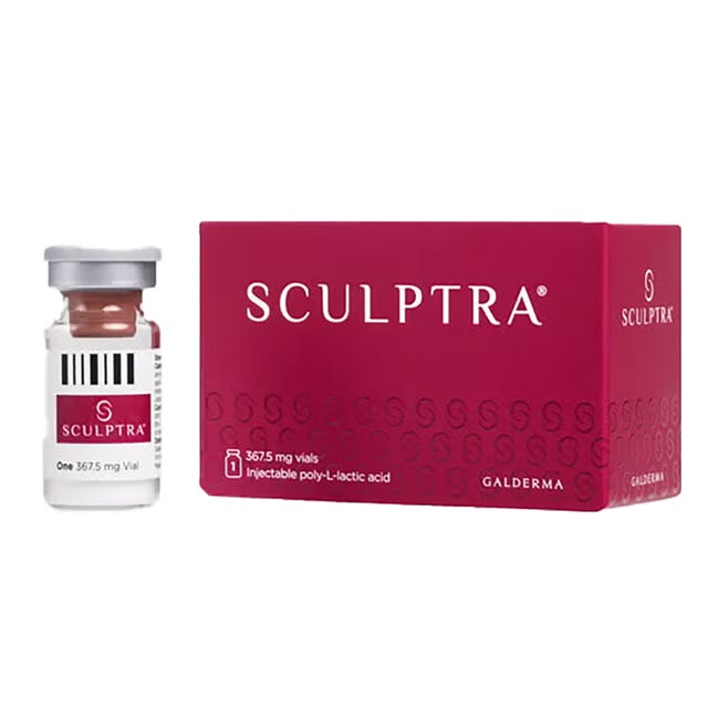 sculptra vials and packaging for cosmetic use
