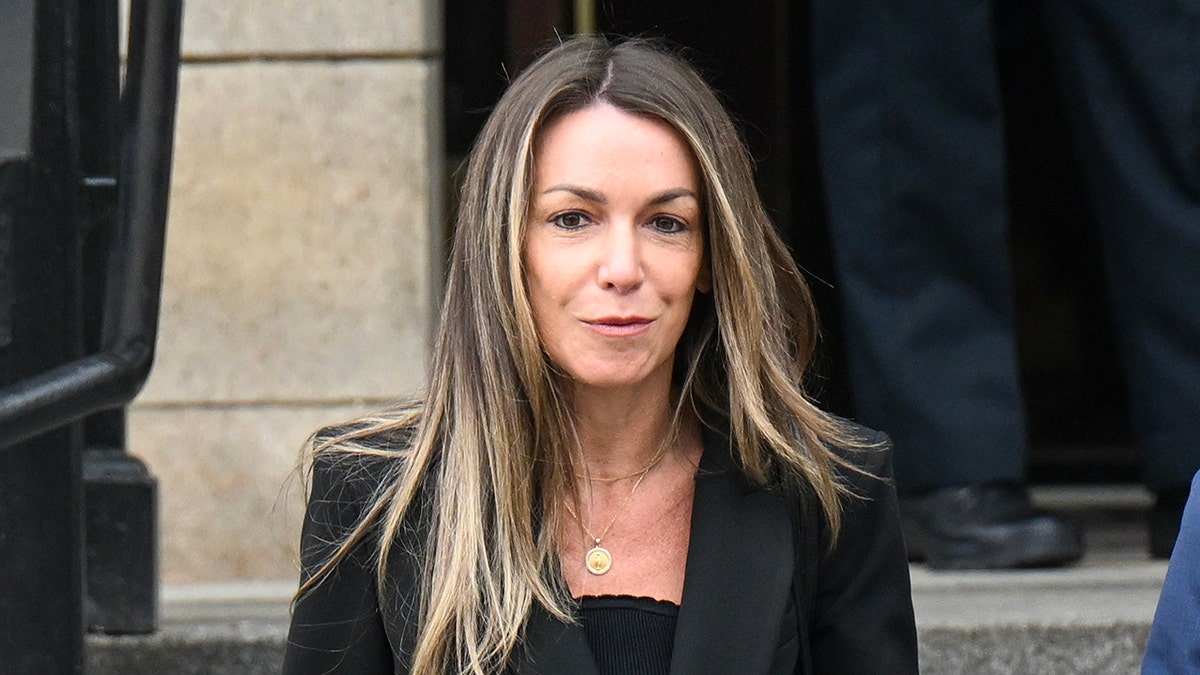 Karen Read who's charged with the murder of her ex-boyfriend, a Boston cop, leaves court
