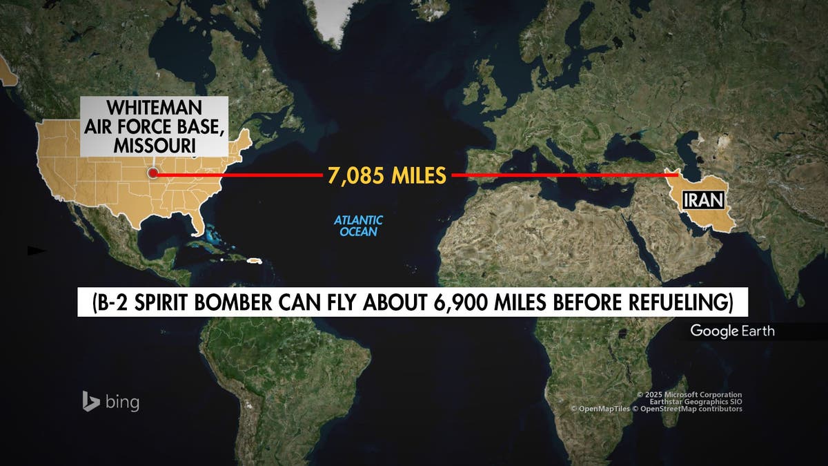 US B2 route to Iran