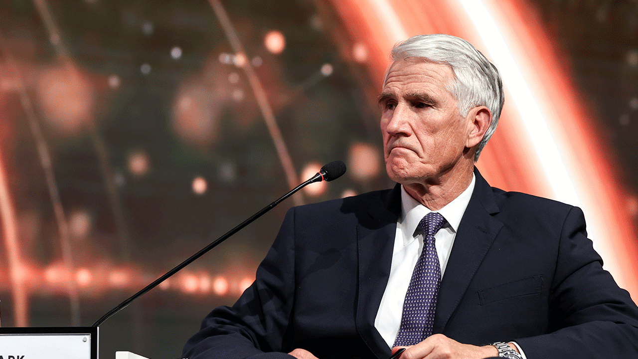 Former US Deputy Assistant Secretary of Defense Mark Kimmitt speaks at Leaders Panel within Antalya Diplomacy Forum at NEST International Convention Center in Antalya, Turkey on June 18, 2021.