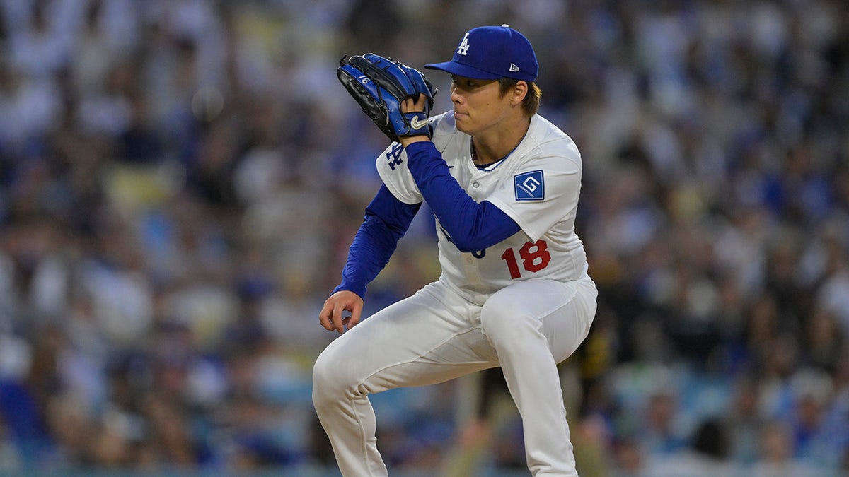 Yoshinobu Yamamoto reacts