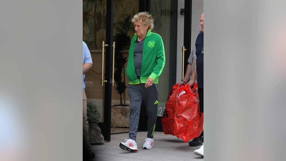 Rod Stewart in Beverly Hills in May
