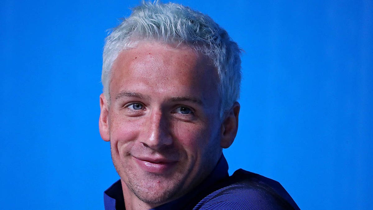 Ryan Lochte stares at the camera