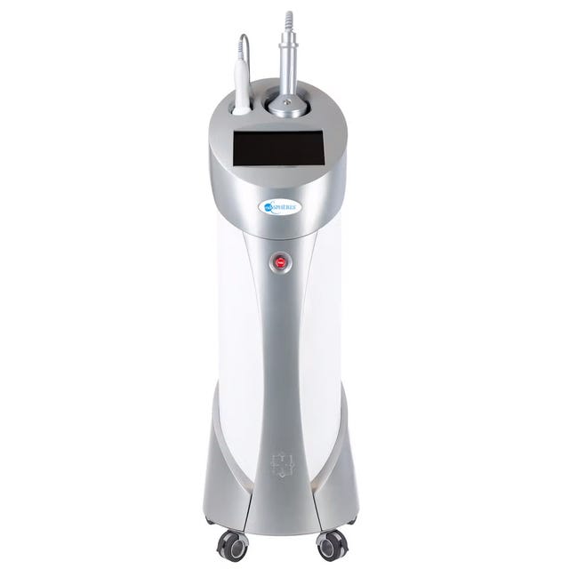 medical device used for skin treatment with multiple attachments