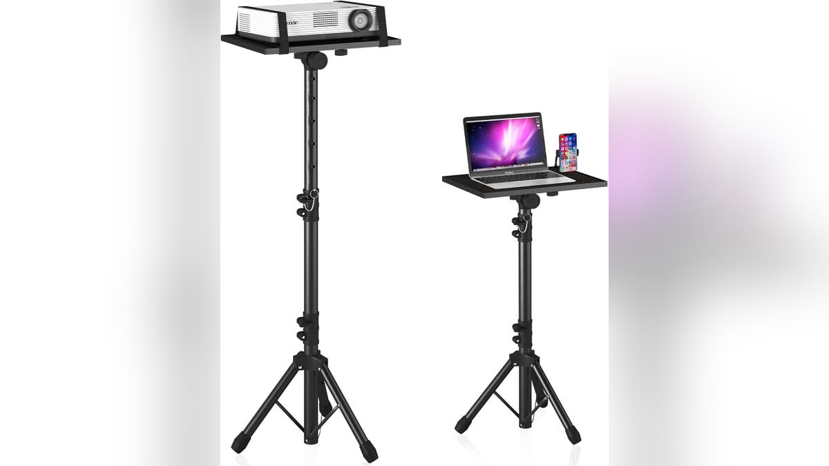 Use this stand for an easy projector setup.