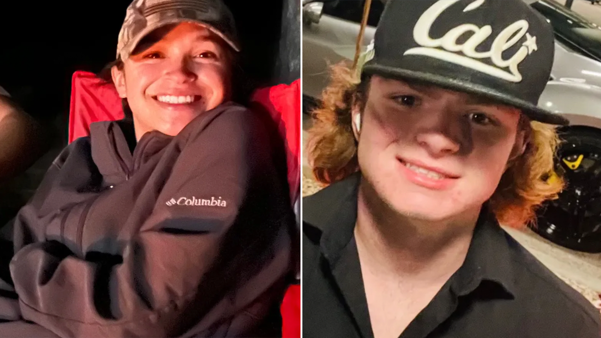 18-year-old Pandora Kjolsrud and 17-year-old Evan Clark in a split picture