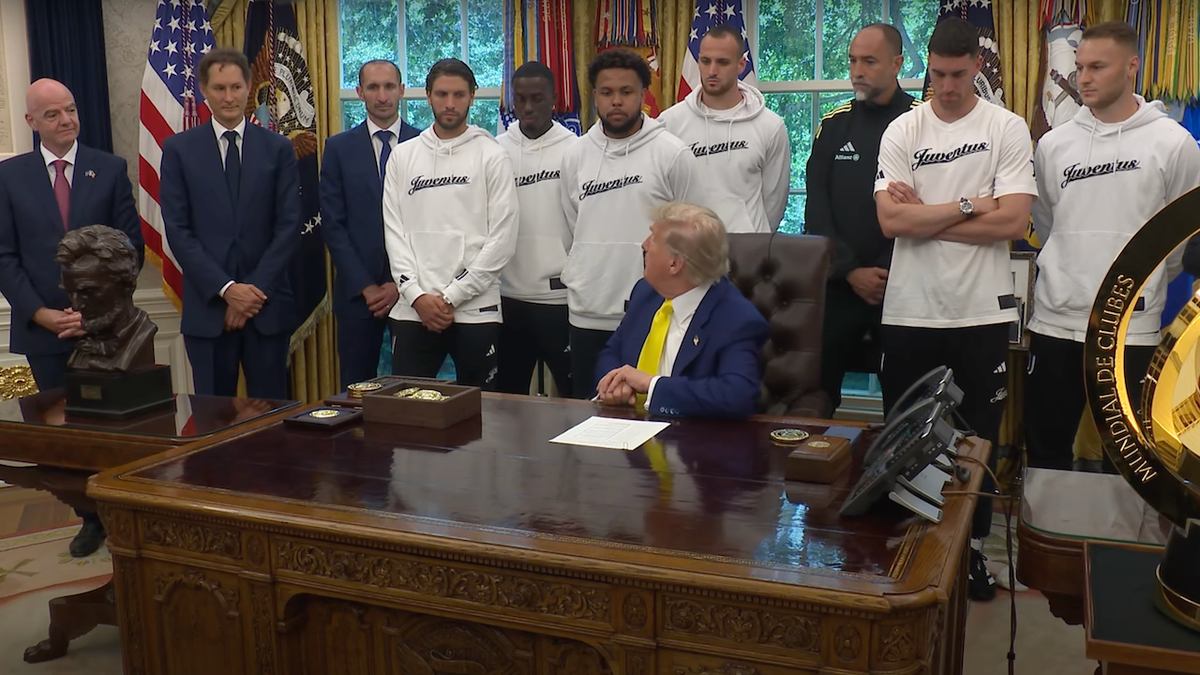 Trump asks Juventus soccer team about their stance on "men in women's sports."