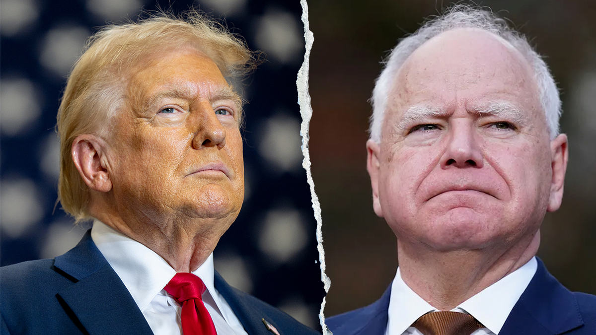 Trump, Walz split