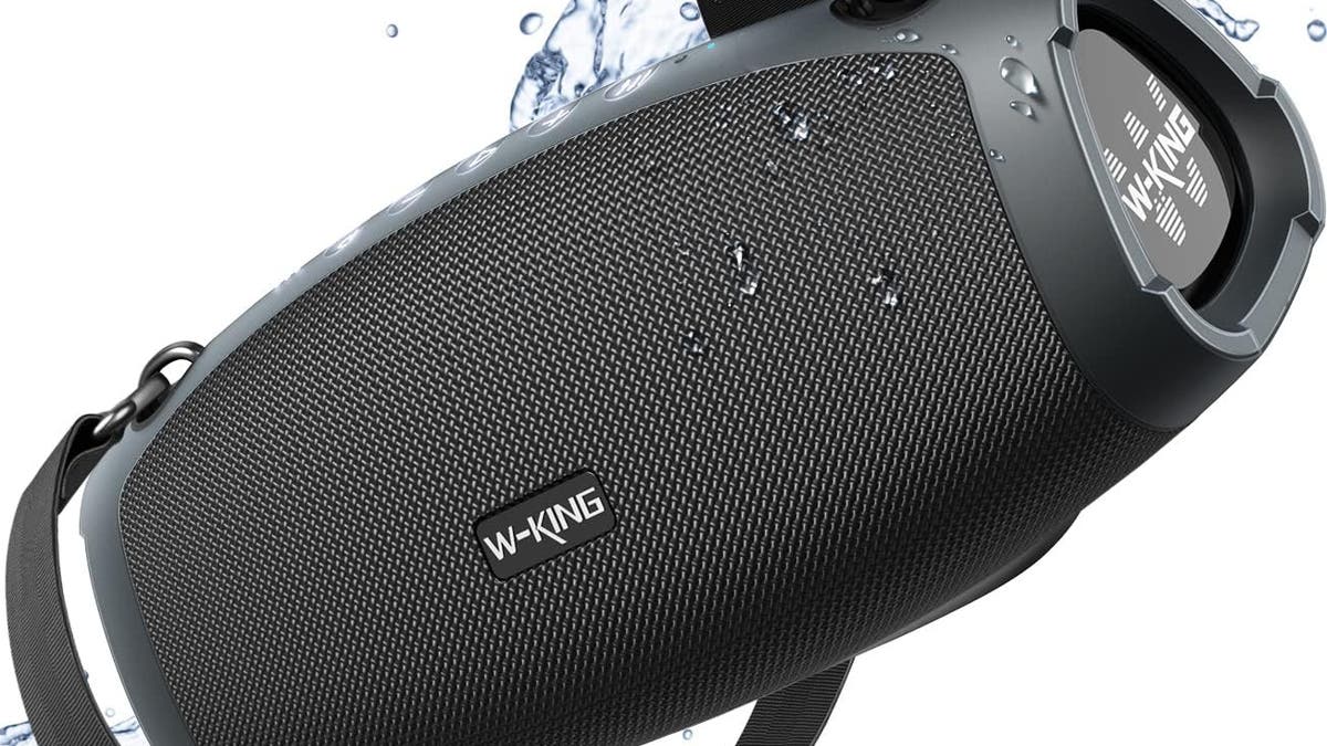 This speaker delivers hours of big sound.