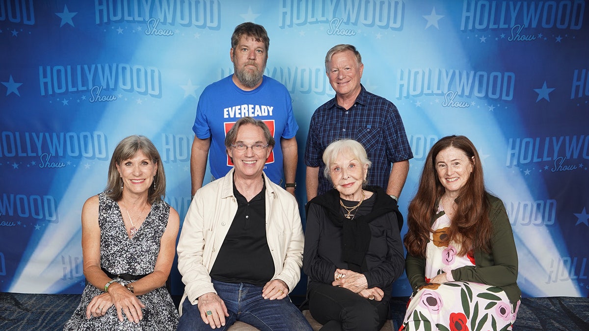 Michael Learned reunited with the cast of "the Waltons."