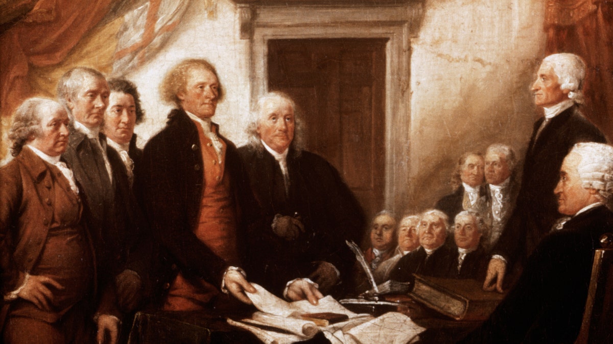 "Declaration of Independence" - detail of the painting by John Trumbell