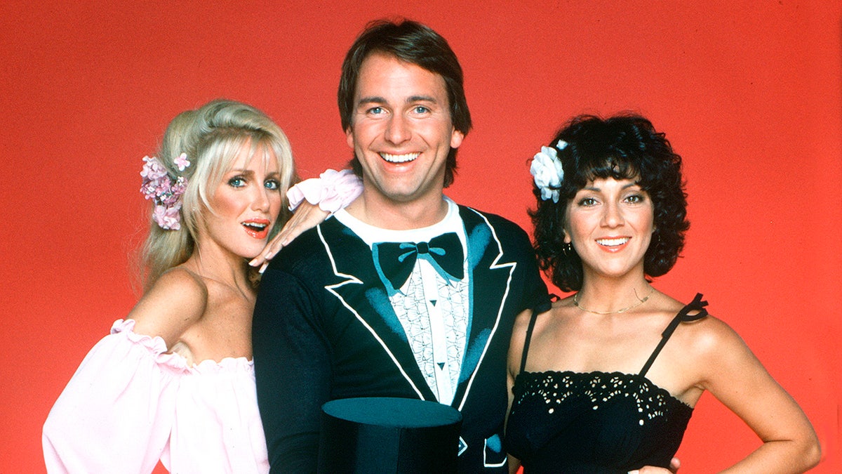 Three's Company stars Suzanne Somers, John Ritter and Joyce Dewitt