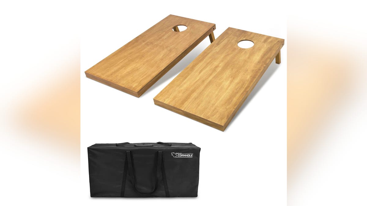 This set comes with two cornhole boards.