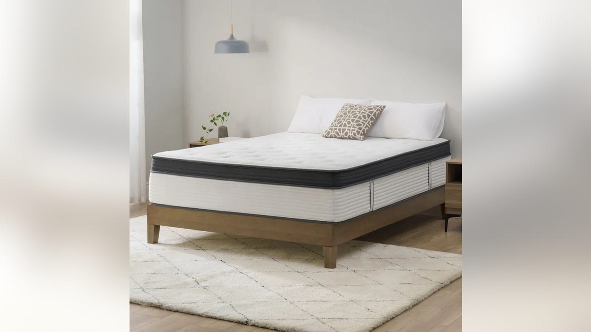 Keep cool and feel supported with this hybrid mattress from Wayfair.
