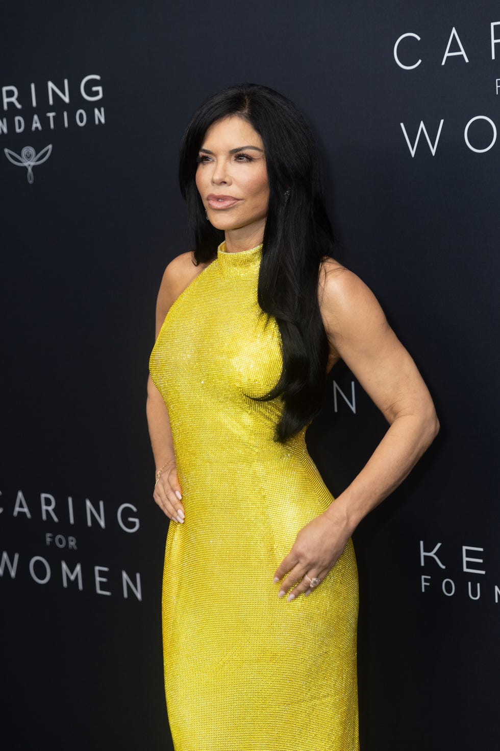 lauren sanchez with her engagement ring