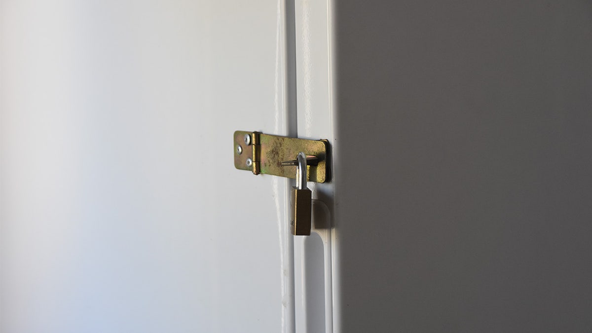 Lock on fridge