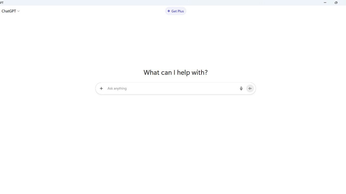 ChatGPT waits for a prompt.