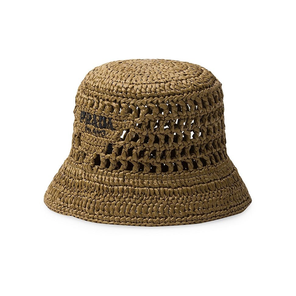 Woven Fabric Bucket Hat