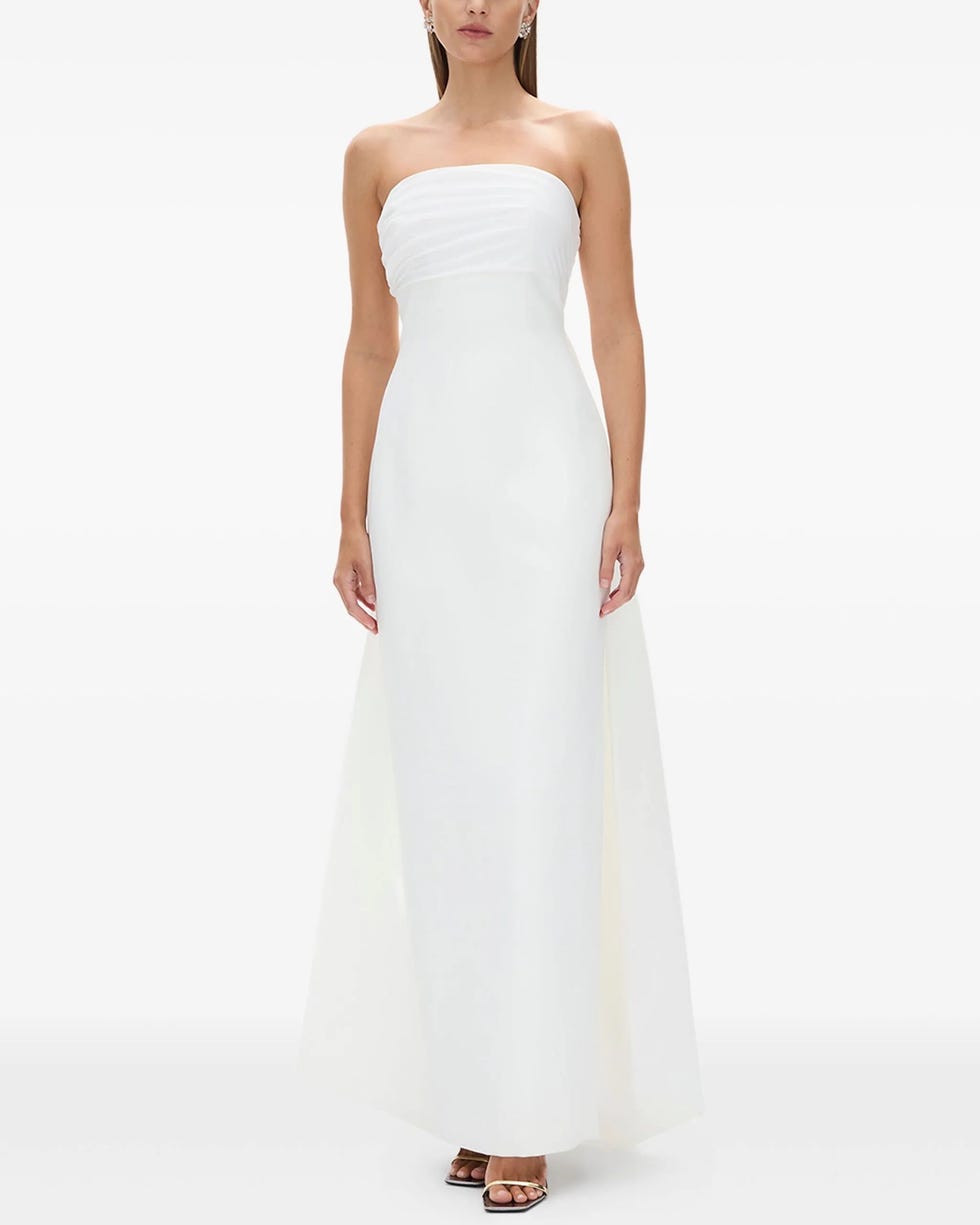 Arlo Strapless Pleated Gown